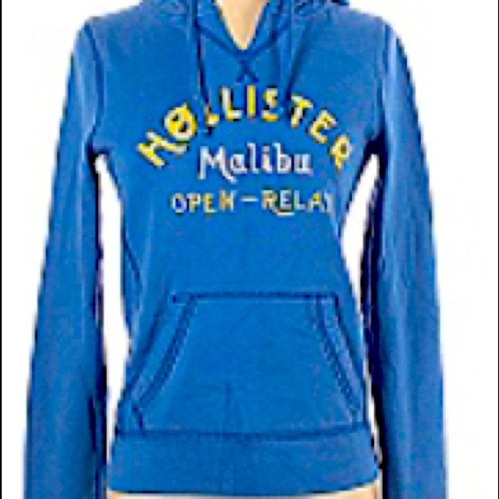 Small blue Hollister hoodie pullover Malibu